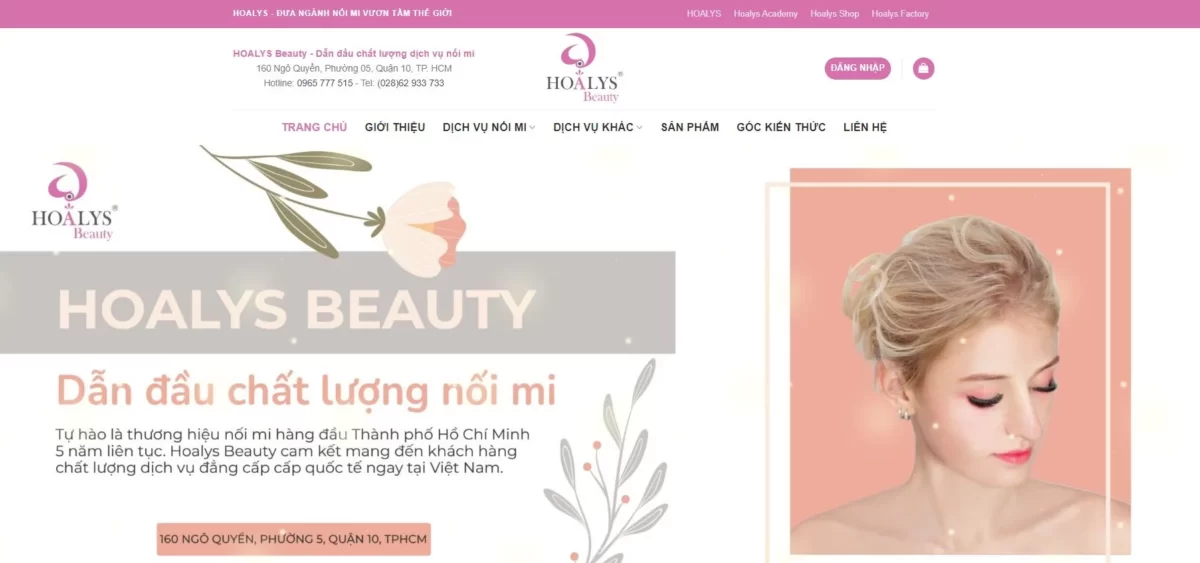 9 địa chỉ nối mi Hồ Chí Minh đẹp uy tín chuyên nghiệp 24 Hoalys Beauty – Nơi kiến tạo sắc đẹp cho phụ nữ, mang tới hàng mi mềm mại